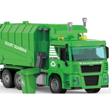 Ciężarówka Auto Samochód ŚMIECIARKA Do Rozkręcania W Walizce + Kosz Na Śmieci-2057198