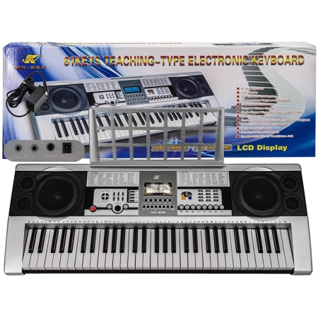 Keyboard MK-922 - duży wyświetlacz LCD, 61 klawiszy Przecena 8-2057366