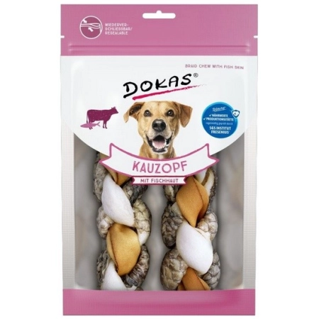Dokas Pies Warkocz wołowina/tilapia 120g