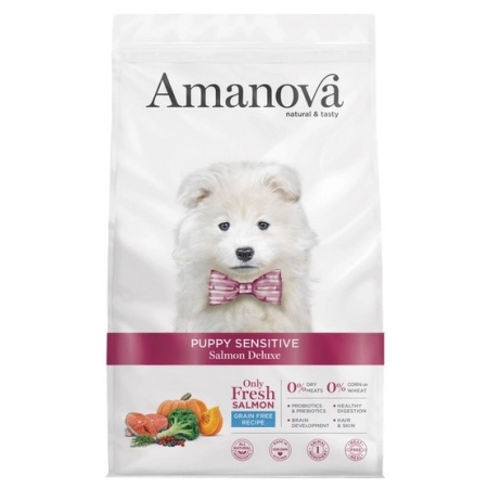 Amanova Dog Puppy  Sensitive Salmon Deluxe - łosoś 7kg