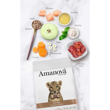 Amanova Cat Kitten Exquisite Chicken - kurczak 4kg-2057751