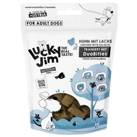 Lucky Jim DuoBities Kurczak i łosoś 70g-2057906