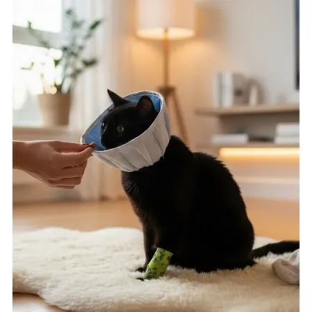 Grande Finale Kołnierz pozabiegowy z tkaniny rozmiar 1 niebieski [WET/KT/1(S)]-2058044