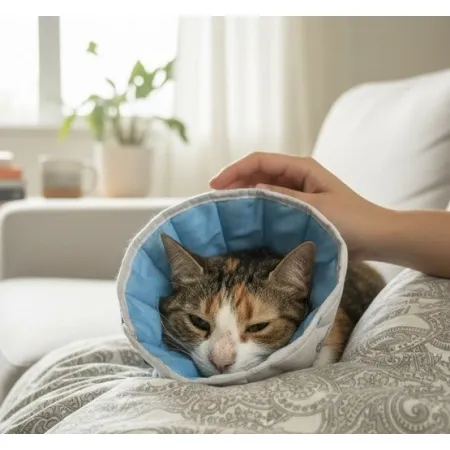 Grande Finale Kołnierz pozabiegowy z tkaniny rozmiar 5 niebieski [WET/KT/5(XXL)]-2058082