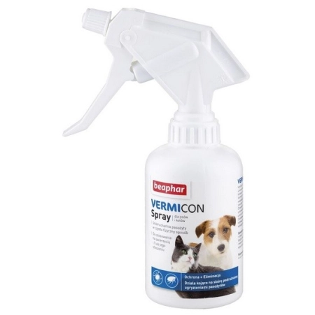 Beaphar Vermicon Spray dla psa i kota przeciwko pchłom i kleszczom 250ml-2058457