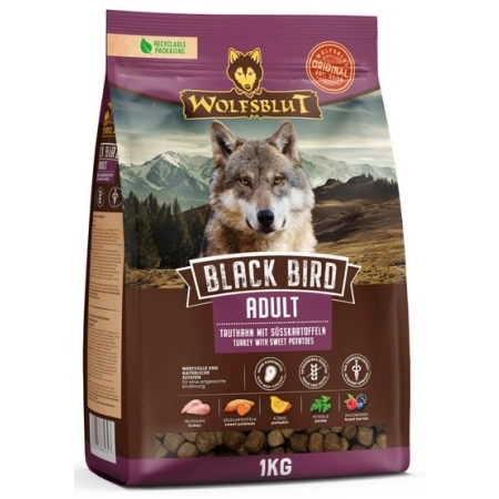 Wolfsblut Dog Black Bird Adult - indyk i bataty 1kg