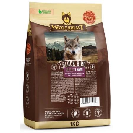 Wolfsblut Dog Black Bird Adult Large - indyk i bataty 1kg