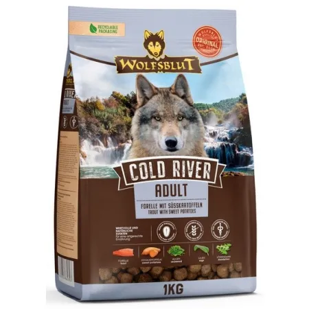 Wolfsblut Dog Cold River Adult - pstrąg i bataty 1kg