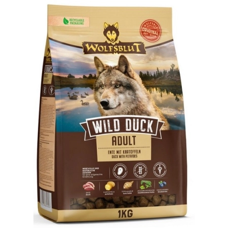 Wolfsblut Dog Wild Duck Adult - kaczka i ziemniaki 1kg