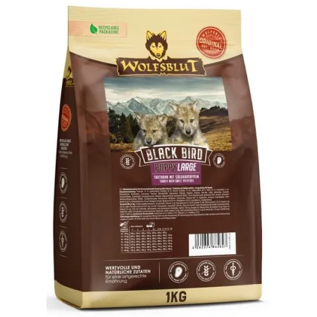 Wolfsblut Dog Black Bird Puppy Large - indyk i bataty 1kg