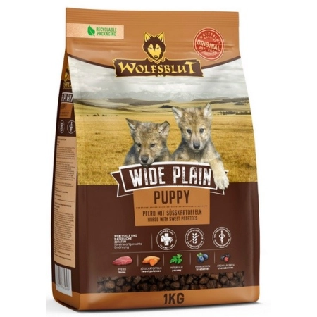 Wolfsblut Dog Wide Plain Puppy - konina i bataty 1kg