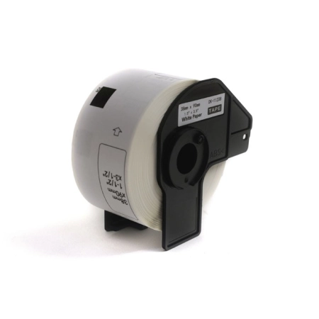 Etykiety JetWorld Zamiennik Brother DK Czarny na Białym 38mm*90mm*400 szt.  DK11208, DK-11208, DK11.208