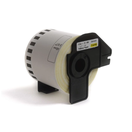 Etykiety JetWorld Zamiennik Brother DK Czarny na Żółtym 62mm*30.48m DK44605, DK-44605, DK44.605