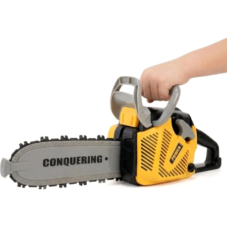 Piła Łańcuchowa Motorowa Zestaw Dla Małego Drwala Kask z oświetleniem-2059988