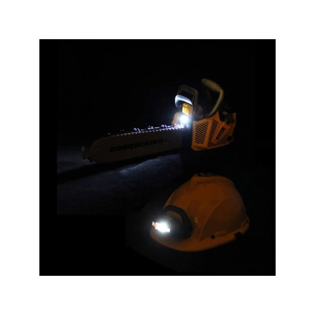 Piła Łańcuchowa Motorowa Zestaw Dla Małego Drwala Kask z oświetleniem-2059993