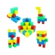 Klocki Magnetyczne 3D Konstrukcyjne KOSTKI BUDOWLANE Sześciany Zestaw Klocków 64 el.-2053811