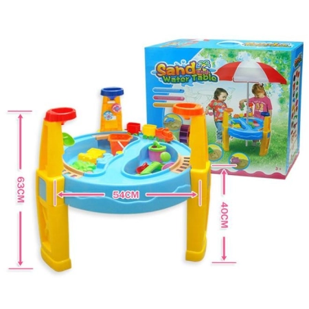 Piaskownica - Stolik, Akcesoria, Parasolka-2060167