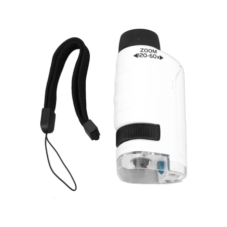 Edukacyjny Mikroskop Stacjonarny Kieszonkowy Lupa Lornetka 3w1 Zabawka Naukowa Przybliżenie Do 1200x-2060197