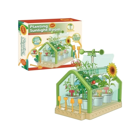 Szklarnia Dla Dzieci Mini Ogród Ogródek Plantacja + Akcesoria-2060209