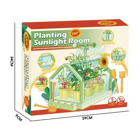 Szklarnia Dla Dzieci Mini Ogród Ogródek Plantacja + Akcesoria-2060211