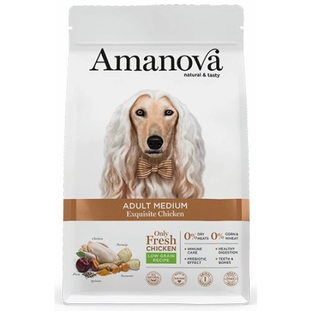Amanova Dog Adult Medium Exquisite Chicken - kurczak 2kg
