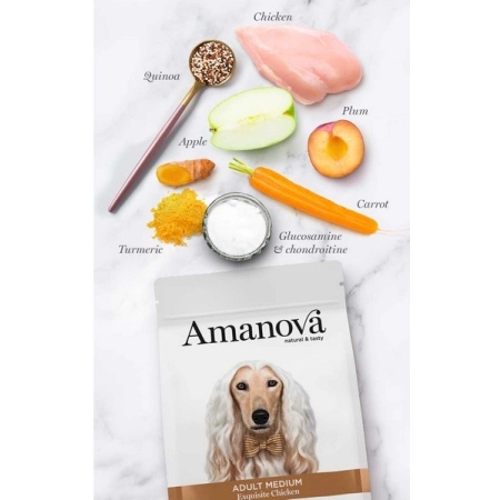 Amanova Dog Adult Medium Exquisite Chicken - kurczak 2kg-2060445