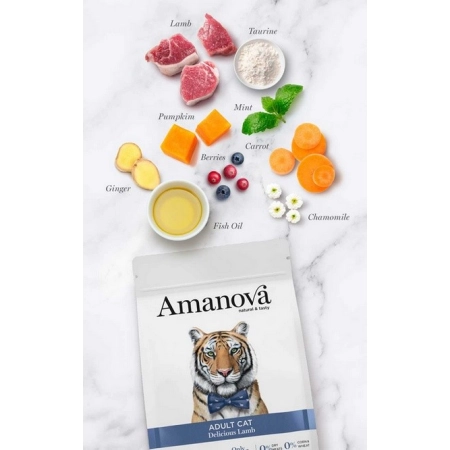 Amanova Cat Adult Delicious Lamb - jagnięcina 4kg-2060451