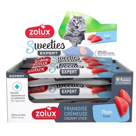 Zolux Sweeties Kremowy przysmak dla kota - tuńczyk 14g-2060625