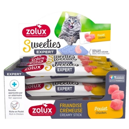 Zolux Sweeties Kremowy przysmak dla kota - kurczak 14g-2060628