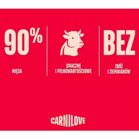 Carnilove Dog Jerky Beef Fillet - wołowina filet 100g-2061291