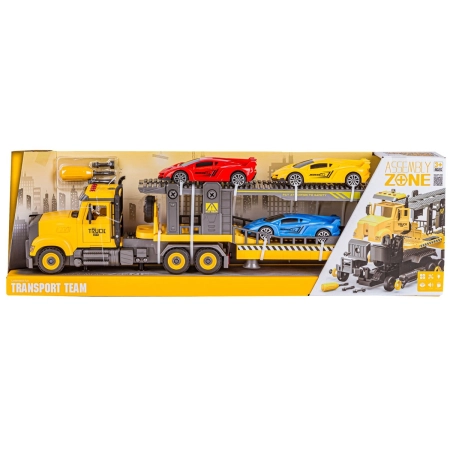 Ciężarówka do rozkręcania i skręcania Laweta Transporter + Samochody Auta-2061399