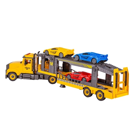 Ciężarówka do rozkręcania i skręcania Laweta Transporter + Samochody Auta-2061403