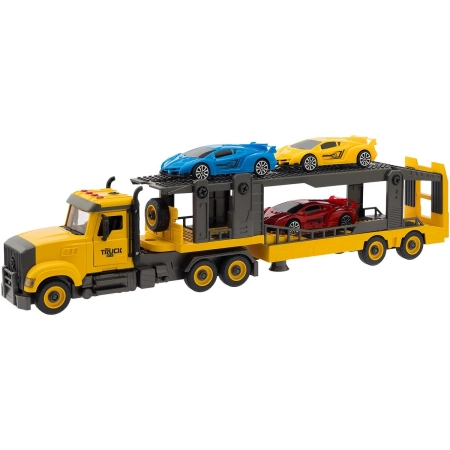 Ciężarówka do rozkręcania i skręcania Laweta Transporter + Samochody Auta-2061421