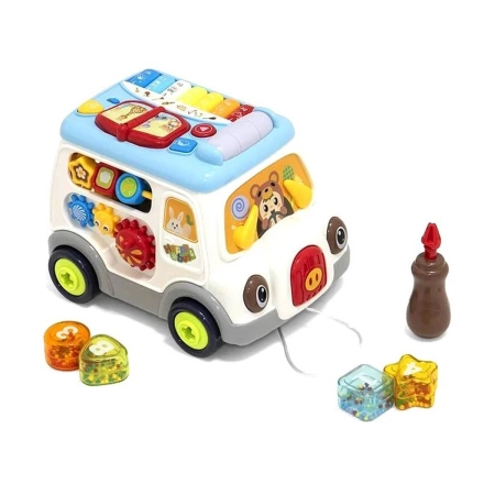 Multifunkcyjny Edukacyjny Samochód Autobus Do Skręcania Pianinko Sorter-2061703