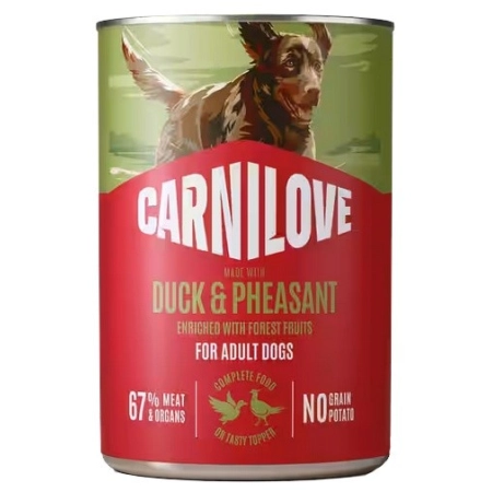 Carnilove Dog Duck & Pheasant Adult - kaczka i bażant puszka 400g