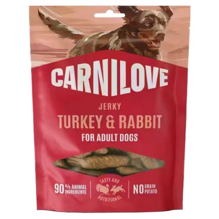 Carnilove Dog Jerky Turkey & Rabbit - indyk i królik 100g
