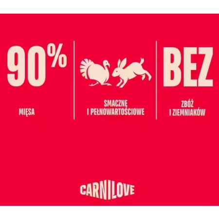 Carnilove Dog Jerky Turkey & Rabbit - indyk i królik 100g-2061959