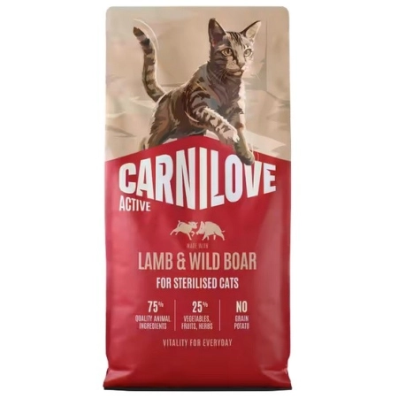 Carnilove Cat Active Lamb & Wild Boar Sterilised - jagnięcina i dzik 400g