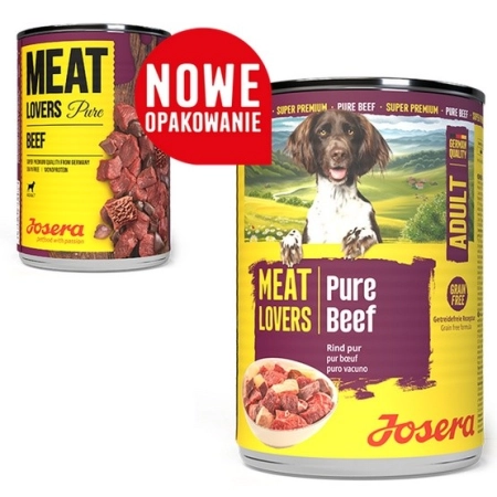 Josera Pies Meat Lovers Pure Wołowina puszka 400g-2062042
