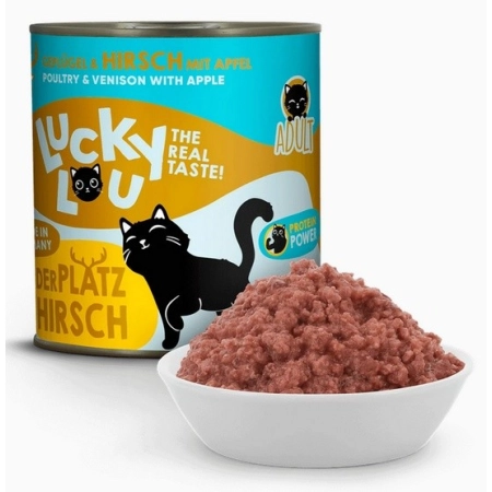 Lucky Lou Lifestage Adult Drób i jeleń puszka 800g-2062061