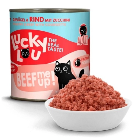 Lucky Lou Lifestage Adult Drób i wołowina puszka 800g-2062067
