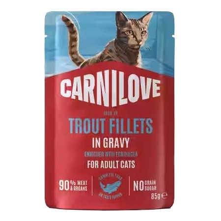 Carnilove Cat Trout - pstrąg w sosie saszetka 85g
