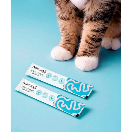Amanova Cat Creamy Treats  Umami Bliss Chicken & Katsuobushi - kurczak i katsuobushi 6x15g-2063046
