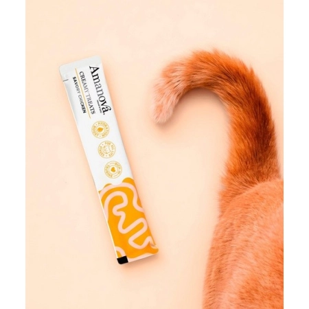 Amanova Cat Creamy Treats Savory Chicken - kurczak 6x15g-2063050
