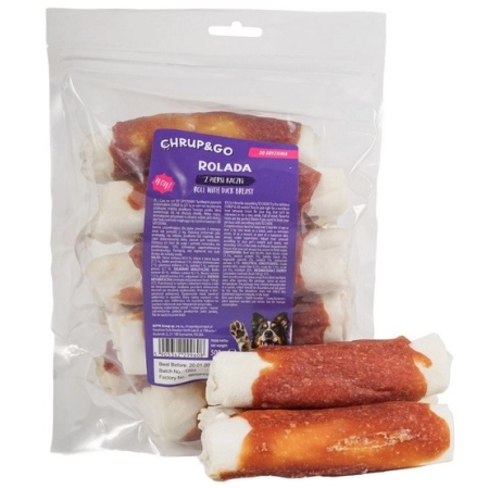 Chrup&Go Przysmak dla psa Rolada z piersi kaczki 500g