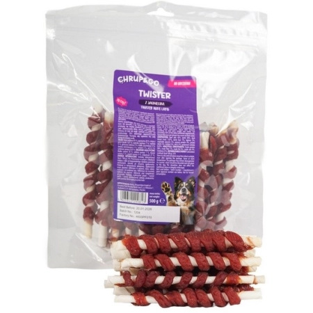 Chrup&Go Przysmak dla psa Twister z jagnięciną 500g