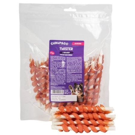 Chrup&Go Przysmak dla psa Twister z królikiem 500g