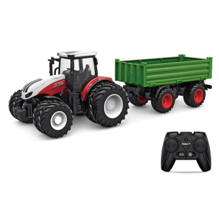 Ciągnik Z Przyczepą Duży Traktor Zdalnie Sterowany RC 1:24