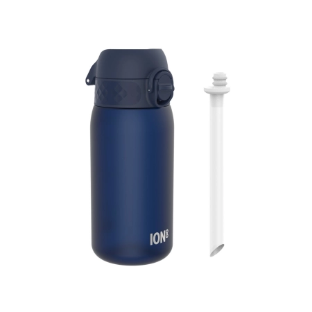 ION8 Butelka na wodę ze słomką dla dzieci BPA Free 350ml Granatowy Navy
