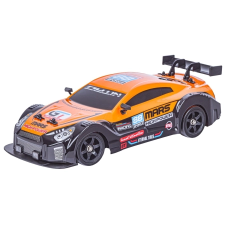 KAROSERIA Do Samochodu Do Driftu Auto Drift 1:16 Pomarańczowy Nissan GTR LED
